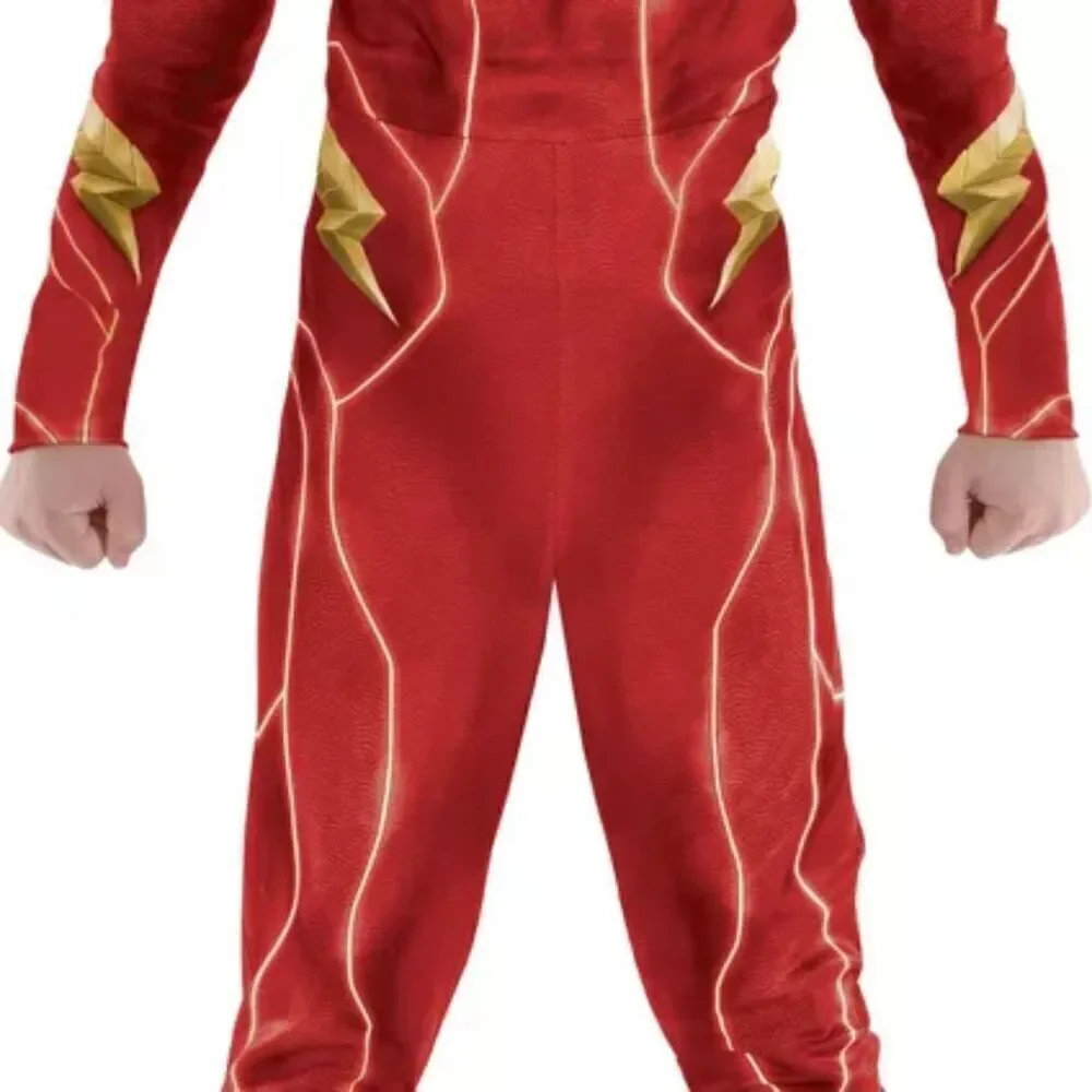 The Flash Kids Light Up Costume DC Studios Size Large 12-14